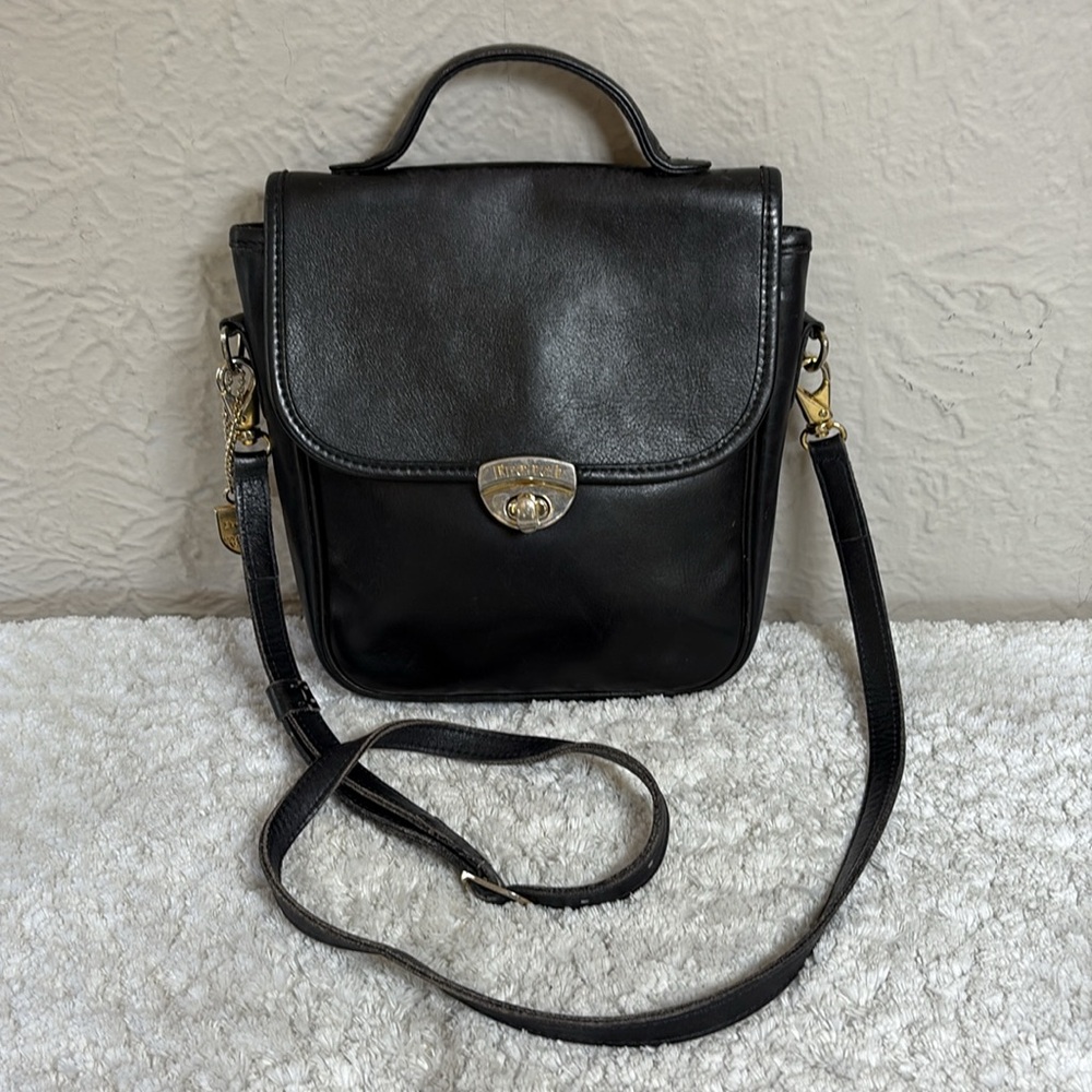 French Luggage Company Vintage Leather Handbag/Crossbody Bag